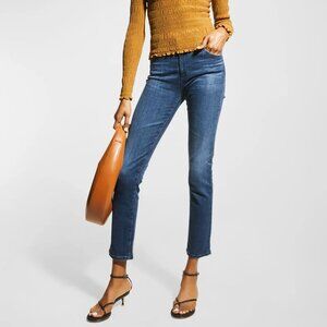 AG Jeans Mari High-Rise Straight Jeans 5 yrs Blu Essence 27 X 29